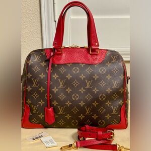 Louis Vuitton Monogram Retiro NM Coquelicot